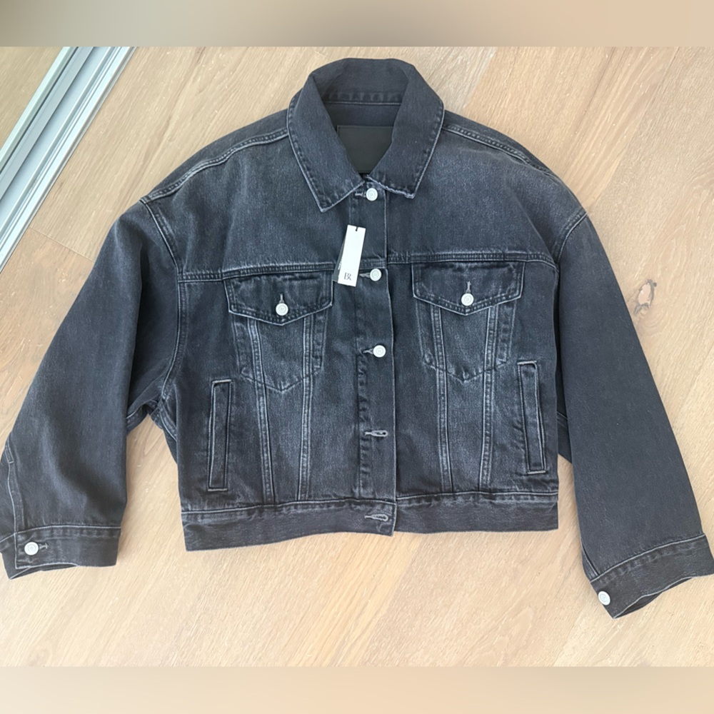 Banana Republic Charcoal Denim Jacket